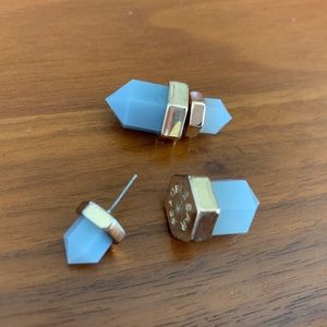 Bauble Bar double sided lucite earrings